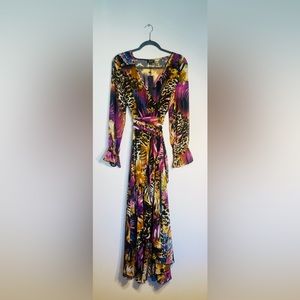 Beautiful SpyZone Exchange Long Sleeve Maxi Dress Animal Print Size M